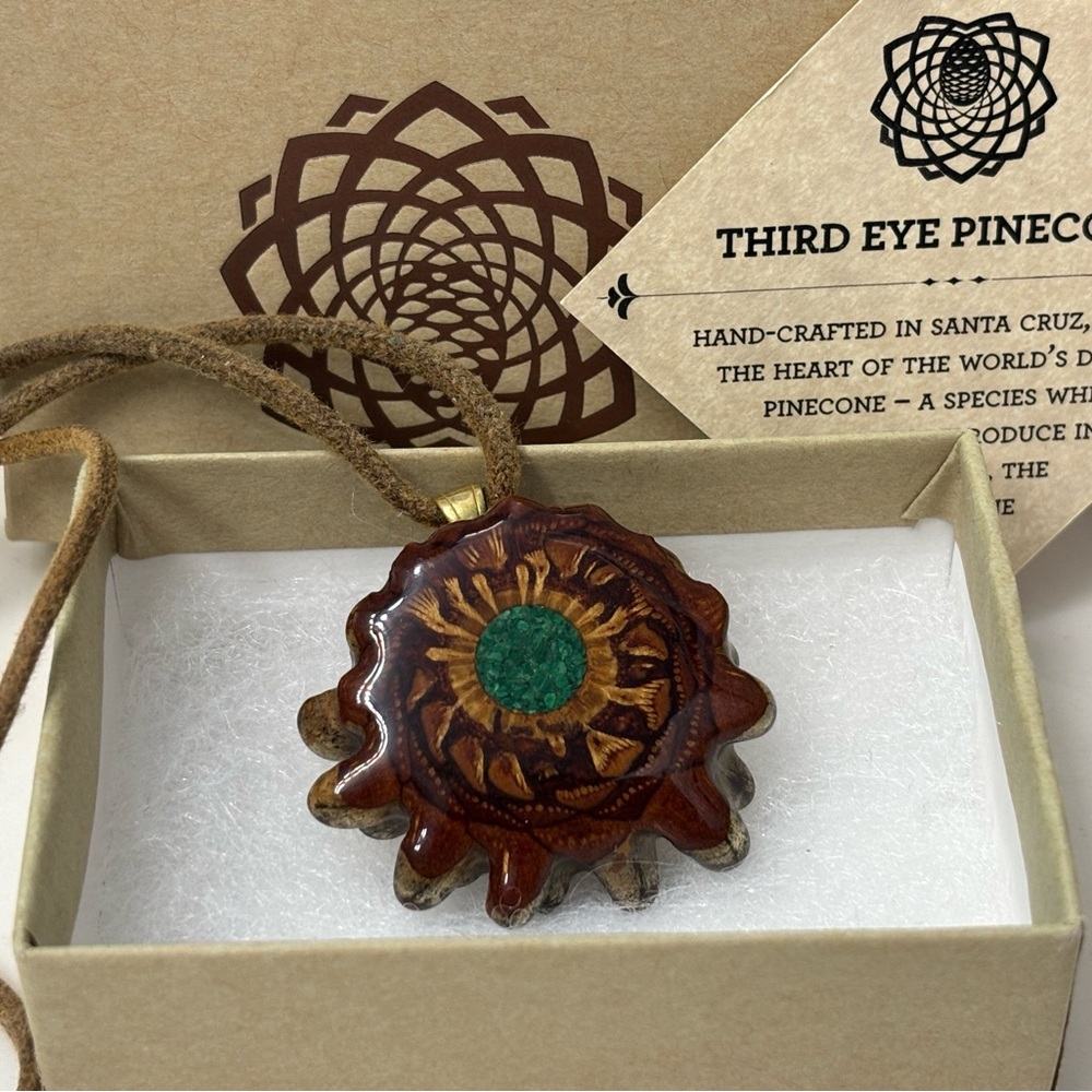 Third Eye Pinecone Necklace
